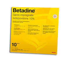 BETADINE*10GARZE IMPREGN 10x10 - farmasconti.eu