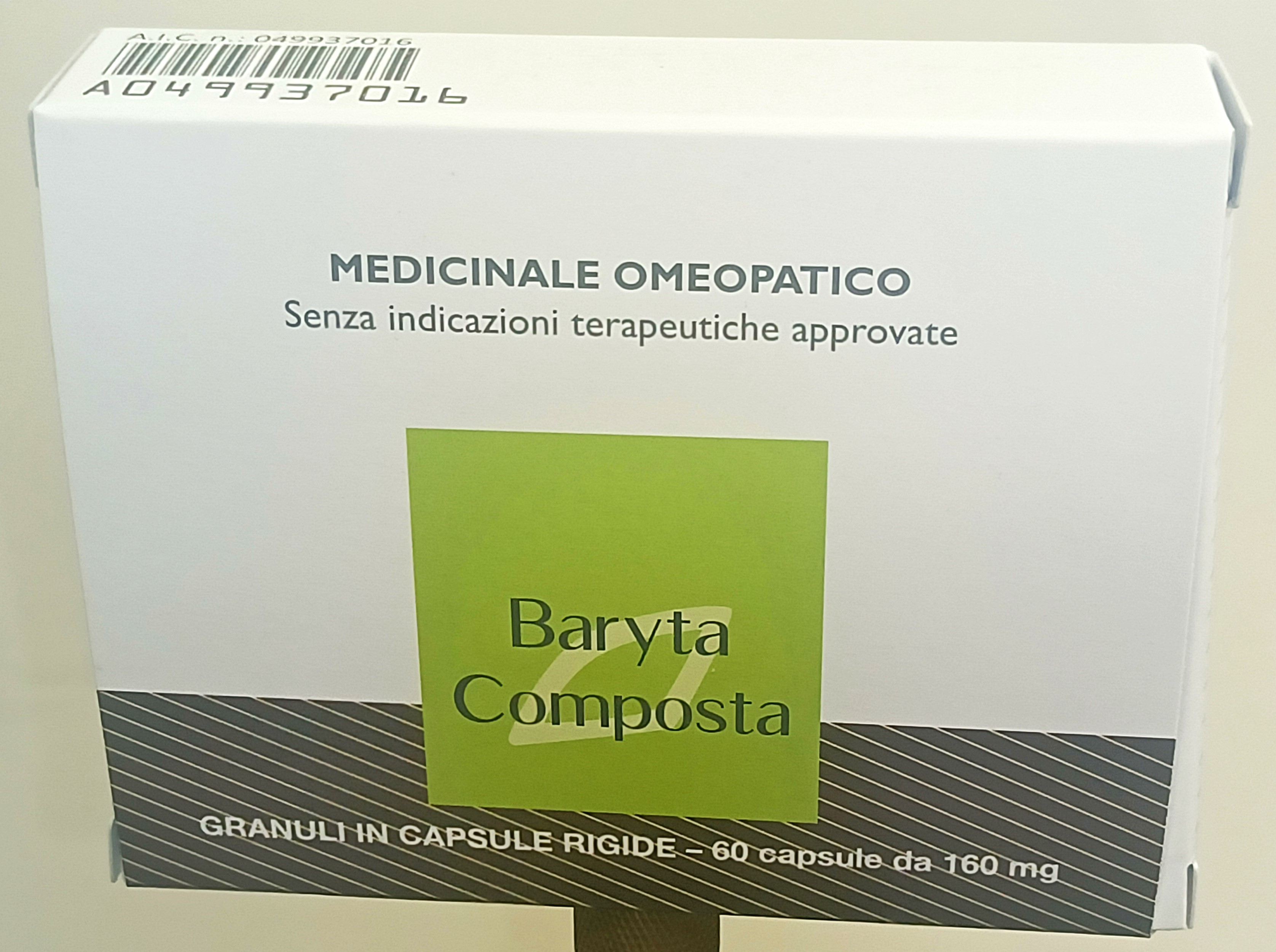 BARYTA COMPOSTA*60CPS 160MG - farmasconti.eu