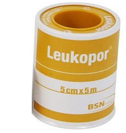 CEROTTO IN ROCCHETTO LEUKOPOR IPOALLERGENICO TESSUTO NON TESSUTO BIANCO 5X500 CM - farmasconti.eu