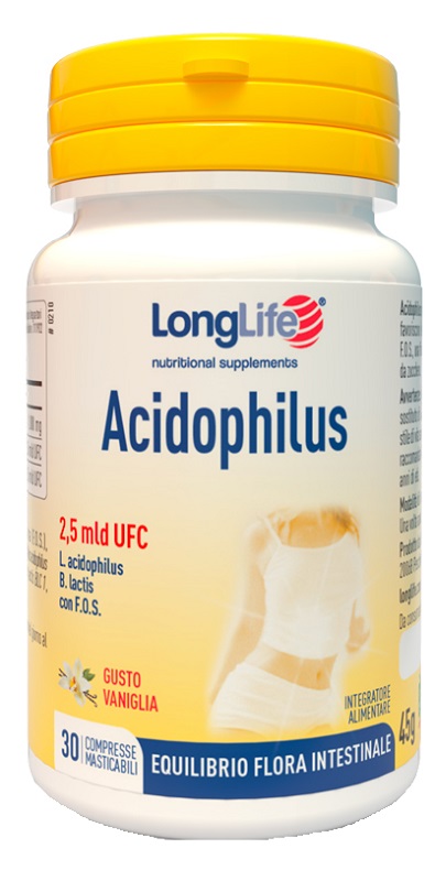 LONGLIFE ACIDOPHILUS 30 COMPRESSE MASTICABILI - farmasconti.eu