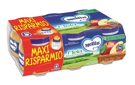MELLIN OMOGENEIZZATO MELA 100 G 6 PEZZI - farmasconti.eu