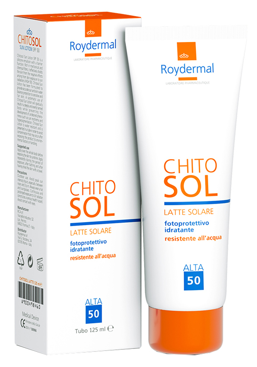 CHITOSOL LATTE SOLARE SPF50 125 ML - farmasconti.eu