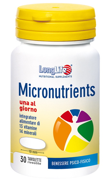 LONGLIFE MICRONUTRIENTS 30 TAVOLETTE RIVESTITE - farmasconti.eu
