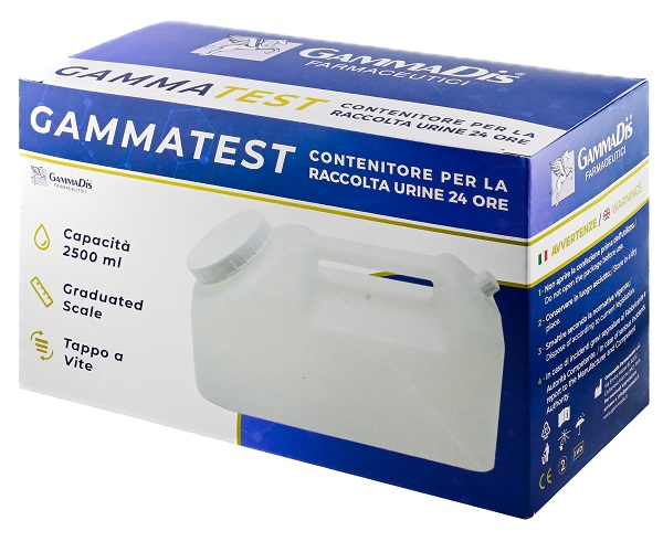 CONTENITORE STERILE PER LA RACCOLTA URINA GAMMASI 24H 2500 ML GAMMADIS - farmasconti.eu