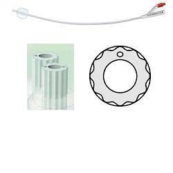 CATETERE VESCICALE IN SILICONE PROFILCATH PLUS SCANALATO 2 VIE CH14 LUNGHEZZA 31 CM PUNTA CILINDRICA 2 FORI CONTRAPPOSTI PALLONCINO 5 ML 1 PEZZO - farmasconti.eu