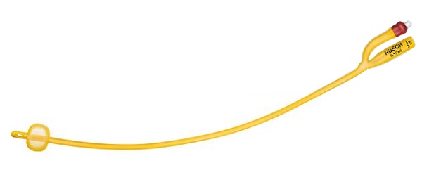 CATETERE FOLEY A MEDIA PERMANENZA  RUSCH GOLD PLUS A 2 VIE IN SILKOLATEX LATTICE-SILICONE PER ADULTO CH16 LUNGHEZZA 40 CM PUNTA CILINDRICA A 2 FORI PALLONCINO 30-50 ML 1 PEZZO - farmasconti.eu