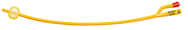 CATETERE FOLEY A MEDIA PERMANENZA  RUSCH GOLD PLUS A 2 VIE IN SILKOLATEX LATTICE-SILICONE PER ADULTO CH18 LUNGHEZZA 40 CM PUNTA CILINDRICA A 2 FORI PALLONCINO 30-50 ML 1 PEZZO - farmasconti.eu