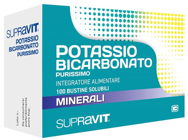 SUPRAVIT POTASSIO BICARBONATO PURISSIMO 100 BUSTINE - farmasconti.eu