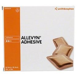 MEDICAZIONE IDROCELLULARE ADESIVA STERILE ALLEVYN ADHESIVE ALTAMENTE ASSORBENTE IN SCHIUMA DI POLIURETANO A STRUTTURA TRISTRATIFICATA 12,5X12,5CM 3 PEZZI - farmasconti.eu