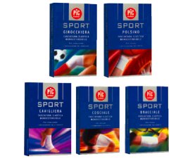 GINOCCHIERA PIC SPORT 222712 ELASTICA MONO ESTENSIBILE PER FISSARE STABILIZZARE E CONTENERE LE ARTICOLAZIONI MISURA MEDIA - farmasconti.eu