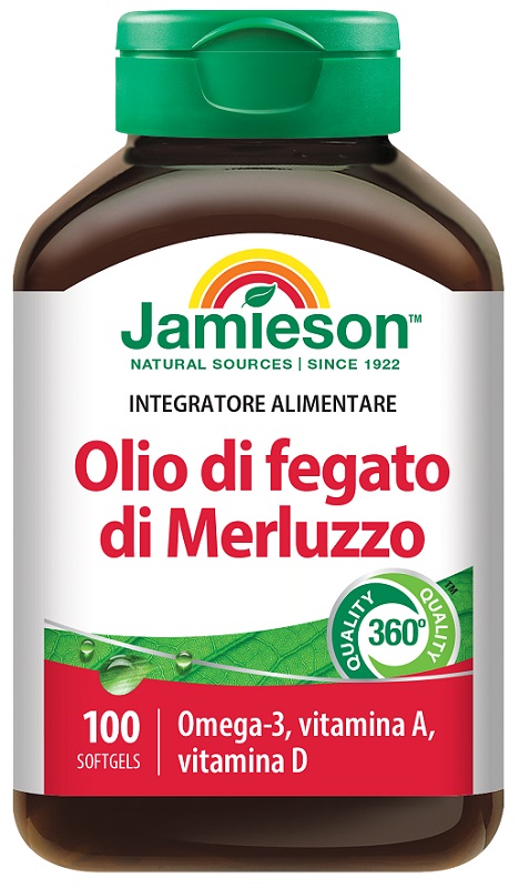 JAMIESON OLIO DI FEGATO DI MERLUZZO 100 PERLE - farmasconti.eu