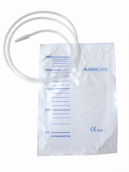 SACCA DI DRENAGGIO LETTO PER INCONTINENZA 2000ML IN PVC CON TUBO DI RACCORDO 130CM DIAMETRO 5X7MM MONOUSO 30 PEZZI - farmasconti.eu
