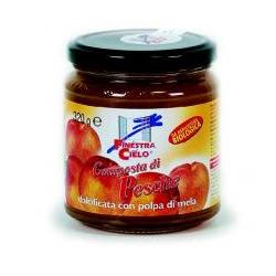 COMPOSTA DI PESCHE BIO CON POLPA DI MELA 320 G - farmasconti.eu