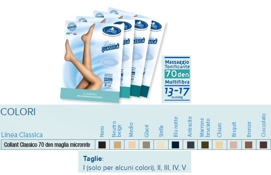 SAUBER COLLANT 70 DENARI MAGLIA MICRORETE NEUTRO BEIGE 1 LINEA CLASSICA - farmasconti.eu