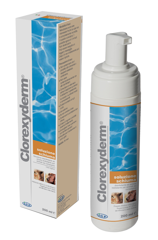 CLOREXYDERM SOLUZIONE SCHIUMA 200 ML - farmasconti.eu