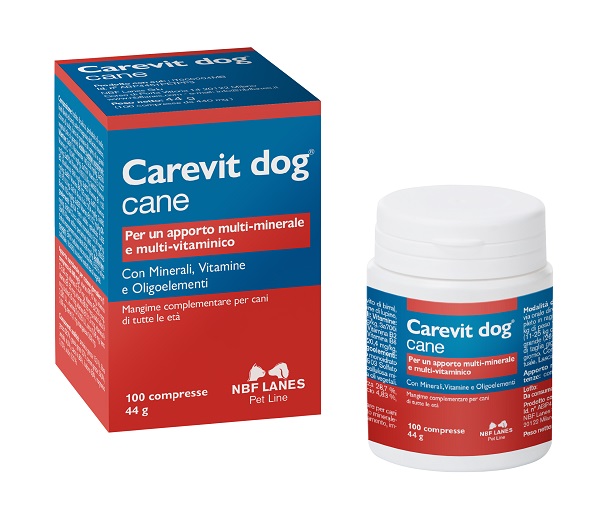 CAREVIT DOG FLACONE 100 COMPRESSE APPETIBILI - farmasconti.eu