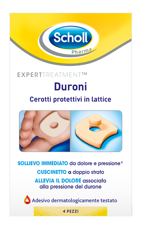 CEROTTO PROTETTIVO PER DURONI SCHOLL IN LATTICE 4 PEZZI - farmasconti.eu