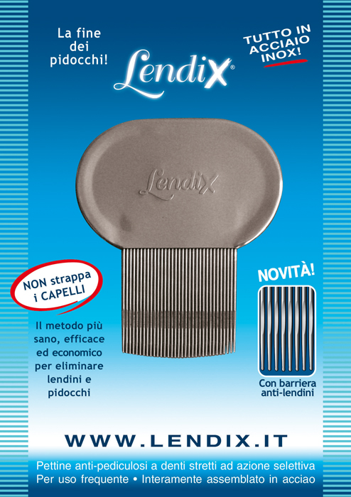LENDIX PETTINE PREMIUM ANTIPIDOCCHI IN ACCIAIO - farmasconti.eu