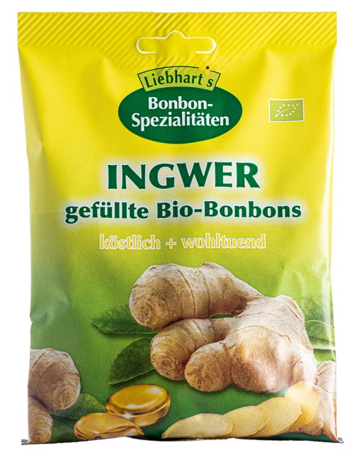 BONBONS ZENZERO BIO 100 G 18 CARAMELLE RIPIENE - farmasconti.eu