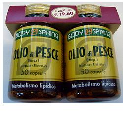 BODY SPRING OLIO DI PESCE OMEGA 3 CONFEZIONE BIPACK 50 CAPSULE X 2 - farmasconti.eu