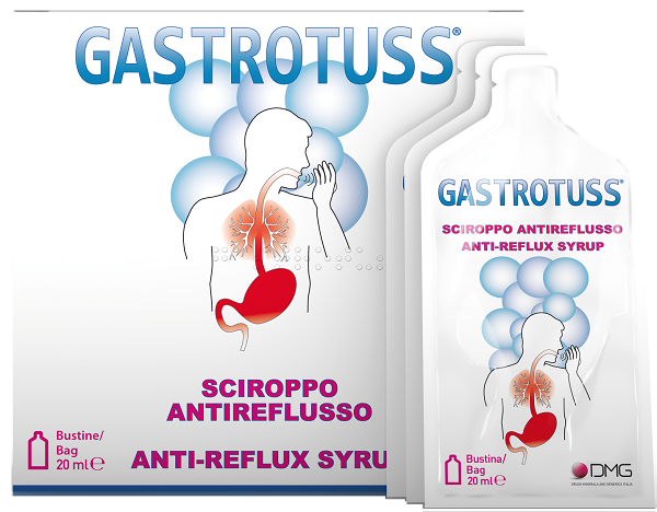 SCIROPPO ANTIREFLUSSO GASTROTUSS 25 BUSTINE MONODOSE 20 ML - farmasconti.eu