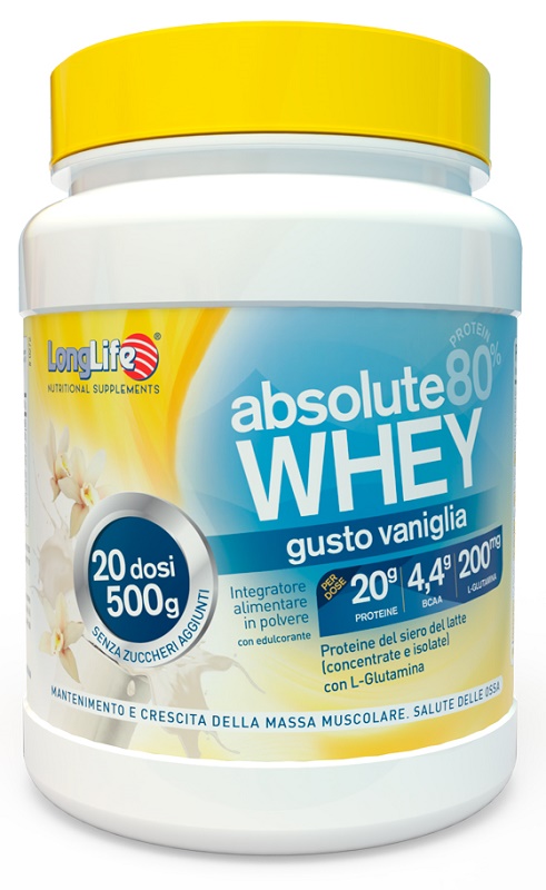 LONGLIFE ABSOLUTE WHEY VANIGLIA 500 G - farmasconti.eu