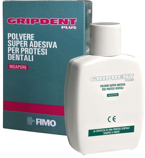 GRIPDENT PLUS POLVERE SUPER ADESIVA PER PROTESI DENTALI 40 G - farmasconti.eu