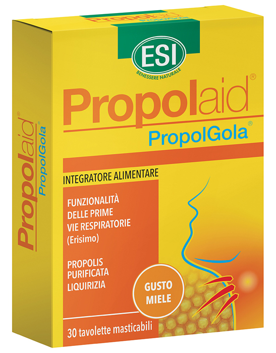 ESI PROPOLAID TAVOLETTE GOLA MIELE 30 TAVOLETTE - farmasconti.eu