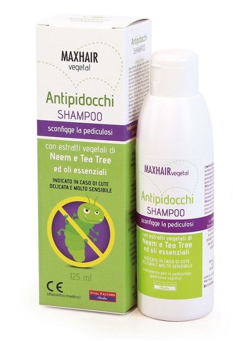 MAXHAIR VEGETAL SHAMPOO PIDOCCHI 125 ML - farmasconti.eu