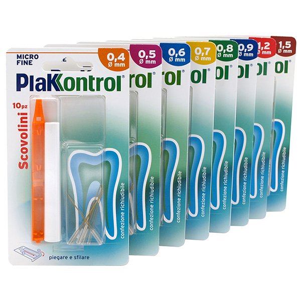 PLAKKONTROL MINIGRIP SCOVOLINO 0,9 MM 10 PEZZI - farmasconti.eu