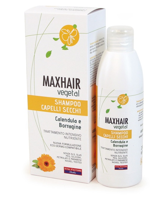 MAXHAIR VEGETAL SHAMPOO CAPELLI SECCHI 200 ML - farmasconti.eu