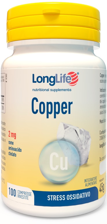 LONGLIFE COPPER 2 MG 100 COMPRESSE - farmasconti.eu