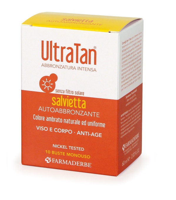 ULTRA TAN SALVIETTE AUTOABBRONZANTI 10 BUSTE - farmasconti.eu