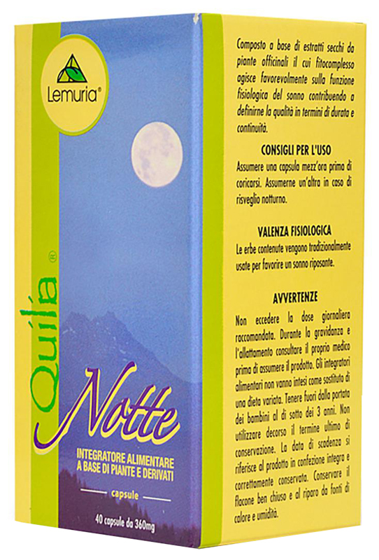 QUILIA NOTTE 40 CAPSULE - farmasconti.eu