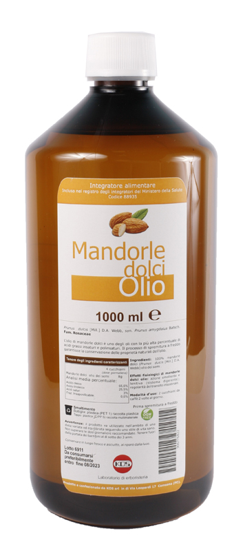 MANDORLE DOLCI OLIO 1000 ML - farmasconti.eu
