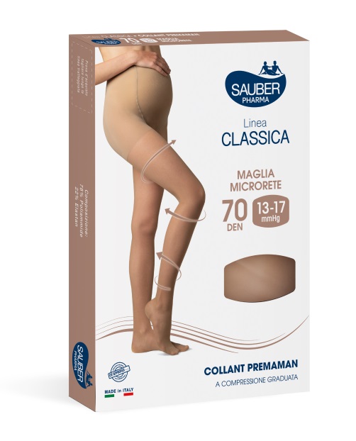 SAUBER COLLANT PREMAMAN 140 DENARI MAGLIA MICRORETE NEUTRO BEIGE 4 LINEA CLASSICA - farmasconti.eu