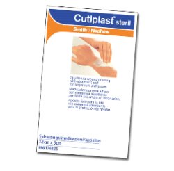 MEDICAZIONE CUTIPLAST STERIL ADESIVA SUPPORTO IN TNT ADESIVO POLIACRILATO IPOLLERGENICO TAMPONE NON ADERENTE 10X8CM 5 PEZZI - farmasconti.eu