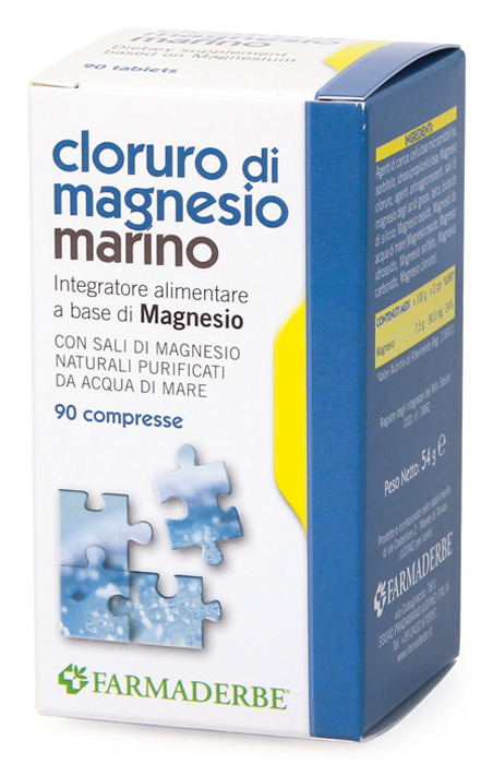 CLORURO DI MAGNESIO MARINO 90 COMPRESSE - farmasconti.eu