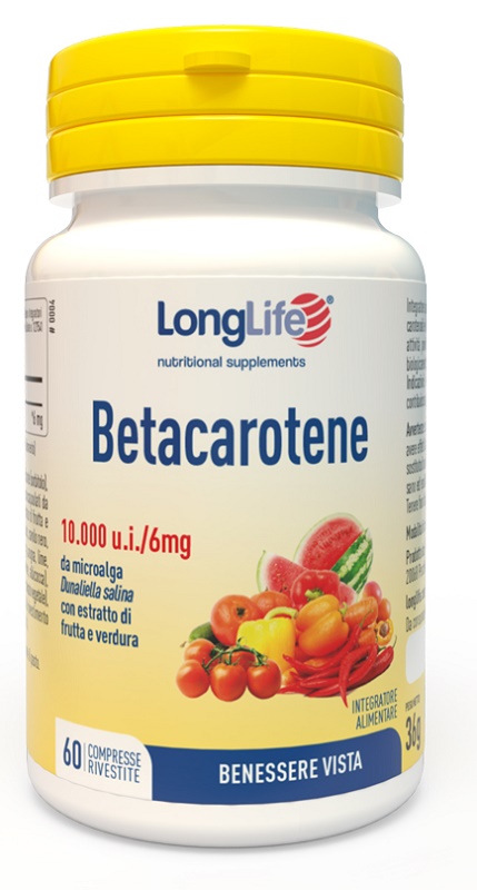 LONGLIFE BETACAROTENE 60 COMPRESSE - farmasconti.eu