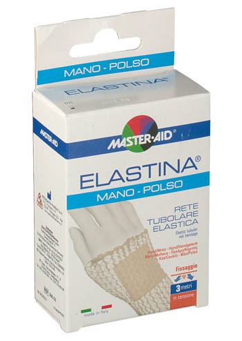 RETE TUBOLARE ELASTICA IPOALLERGENICA MASTER-AID ELASTINA MANO/POLSO 3 MT IN TENSIONE CALIBRO 3 CM - farmasconti.eu