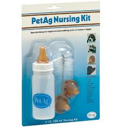 NURSING KIT BIBERON DA 120ML PER ANIMALI + TETTARELLE DI VARIE MISURE + SCOVOLINO PER PULIZIA - farmasconti.eu