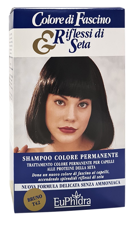 EUPHIDRA COLORE DI FASCINO & RIFLESSI DI SETA SHAMPOO COLORE PERMANENTE 42 BRUNO 120 ML - farmasconti.eu