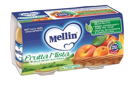 MELLIN OMOGENEIZZATO FRUTTA MISTA 100 G 2 PEZZI - farmasconti.eu