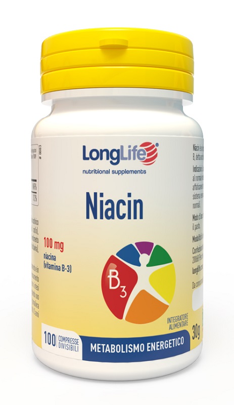 LONGLIFE NIACIN 100 MG 100 COMPRESSE DIVISIBILI - farmasconti.eu