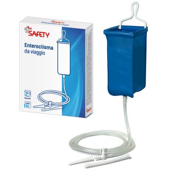 ENTEROCLISMA DA VIAGGIO KLISTER IN GOMMA CON CANNULA ANALE EVAGINALE 2 LITRI - farmasconti.eu