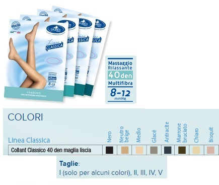 SAUBER COLLANT 40 DENARI COLORE MEDIO MAGLIA LISCIA MED 5 LINEA CLASSICA - farmasconti.eu