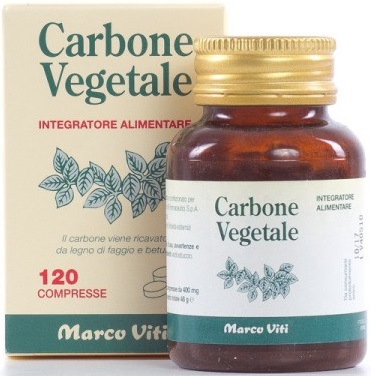 CARBONE VEGETALE 120 COMPRESSE - farmasconti.eu