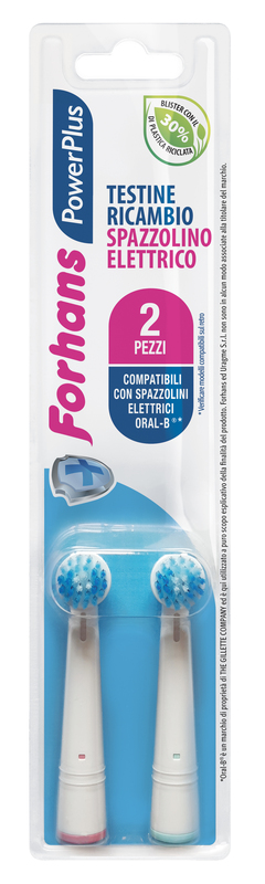 FORHANS POWER PLUS TESTINA 2 PEZZI RICAMBIO - farmasconti.eu