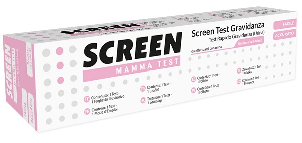 SCREEN TEST ORMONE HCG GRAVIDANZA NELL'URINA SCREEN TEST HCG 1 PEZZO - farmasconti.eu