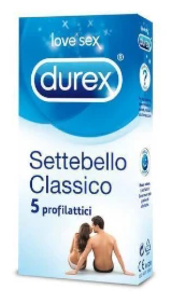 PROFILATTICO DUREX SETTEBELLO CLASSICO 5 PEZZI - farmasconti.eu